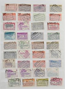 1895/1988 Samenstelling +/-2100 zegels waarbij betere stempels van Tamines tot Zwartberg en van Balen - Nethe tot Zwijndrecht, zm/m