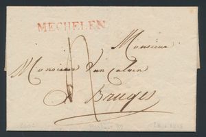 1730/1846 Précurseurs, Mons/Bergen, magnifique collection de 48 précurseurs, dans deux albums, belle collection de nombreuses feuilles, cachets de frontière, Franco, P.P., Charge, Debourse, etc., très bonne documentation avec chaque lettre, c'est une belle collection de précurseurs de cette ville, tb