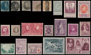 1849/1941 Verzameling in Lindner album, waarbij klassiek, 37A gest., Pellens *, 132/34 **, Houyoux **, 221/33 **, 1° Orval **, Kepie **, BL 2 **, Elizabeth **, BL 3 **, 377/83 **, Ridder **, BL 4 **, Rubens **, zm/m/ntz