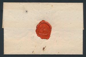 1818 Vorläufer mit Inhalt (gedruckte Heiratsanzeige), aus Mechelen (Herlant 32), vom 28. Januar 1818 nach Brügge, mit Tarif von 4 Decimes, einwandfrei
