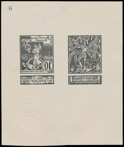 Nr. 71 + 73 im Kleinbogen * in Vergrößerung, einwandfrei (OBP €250)