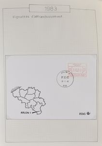 1981/1983 Sammlung von 74 FDCs im Ringordner, einwandfrei