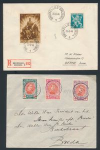 1914/1963 Samenstelling hoofdzakelijk filatelistische brieven, met veel volledige reeksen, zm/m/ntz