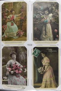 Dames, zeer mooie verzameling, 1907/1909 (331 stuks)