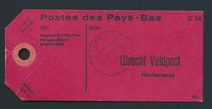 1988 Etiquette de poste de campagne : 
