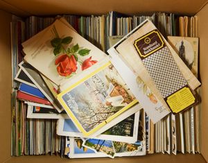 Diverse, grootformaat kaarten en 10-tal carnets (+/-1500 stuks)