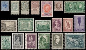 1851/1979 Verzameling in 2 Davo albums, waarbij 27 **, 44 **, Grove baard */gest., 81/83 **, 132/34 **, Houyoux **, 221/33 **, 1° Orval **/*, Landschappen **, 301 **, Kastelen **, 326/32 **, Infanterie **, Piccard **, Rubens **, Atletiek **, Elisabeth **, Breendonk **, BL 6 gest., BL 26 **, BL 31 **, zm/m