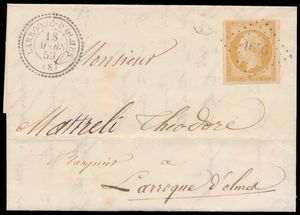 1859 N° 13A Napoléon III 