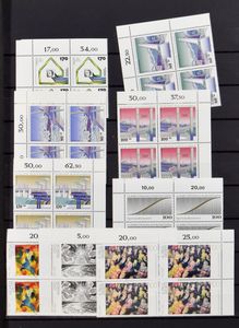 Diverse items in insteekboeken, w.o. Frankrijk, Duitsland, Zwitserland, met veel postfris, zm/m/ntz