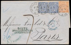 1868 N° 3 en 5 (paar) 