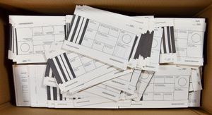 Uit een gesloten postkantoor, honderden ongebruikte formulieren, postdocumenten, enz. interessante documentatie, zm