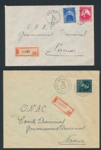 1920/1967 Samenstelling tientallen brieven, w.o. Poortman, aangetekend, AR, enz., zm/m