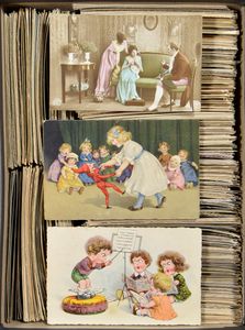 Diverse onderwerpen, oude kaarten (+/-1000 stuks)