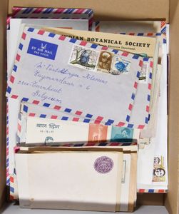 From 1950s, accumulation, involving a lot of airmail letters, 107 items, vf/f/to be checked