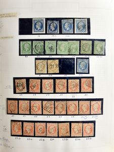 1853/1969 Startverzameling in album, waarbij klassiek, reeksen, personaliteiten **/*, zm/m/ntz