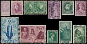 1866/1969 Verzameling in Davo album waarbij fijne- en grove baard *, Helm *, 221/33 **, 1° Orval **, Elisabeth **, Grote Orval *, Breendonk II **, zm/m/ntz