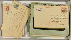 1915/1918, 52 pièces (lettres, cartes postales et Entiers postaux) avec censures, envoyées de Turnhout, Itegem, Herentals, Niel, Bruxelles, Mortsel, Oostmalle, Eigenbrakel, Gand, Cureghem, Charleroi, Arlon, Luttich, Beverlo, Mol, Hoogstraten, Mons, Couillet, très belles pièces pour étude, tb/b/àv