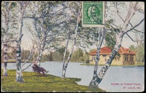 1910, Courrier entrant vers le Congo belge, carte postale en couleur envoyée de Saint Louis aux USA vers Banana le 3 mars 1910 avec transit par Boma et Matadi, peu courant, tb/b