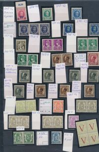 Samenstelling variëteiten, vanaf n° 247, meer dan 50 stuks, zm