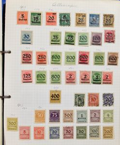 Samenstelling diverse landen in 13 boeken of mappen + los materiaal, zm/m/ntz