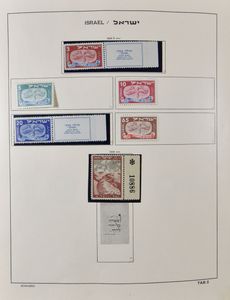 1948/1983 Verzameling in Schaubek album, beginperiode overwegend zonder tab, nadien met tab, zm/m/ntz