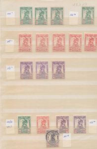 N° 126/28 Composition des valeurs authentiques et des falsifications, tb/b