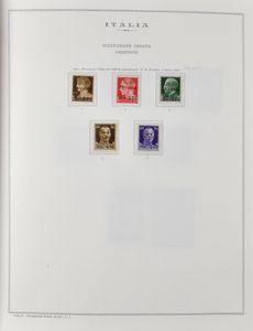 Diverse, Verzameling diverse bezettingsgebieden, w.o. Trieste Zone A en B, Kroatië, Joegoslavië, Albanië, Griekenland, in ringband, zm/m