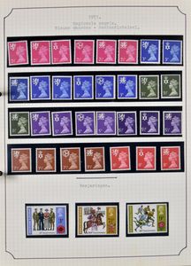 1961/1975 Voornamelijk postfrisse verzameling in ordner, incl. regionals, zm