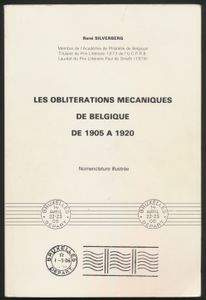 Les obliterations mechaniques de Belgique de 1905 à 1920, R. Silverberg, zm