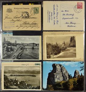 Diverse, Groot-Brittannië, Zwitserland en Duitsland, in 3 moderne klasseurs (+/-450 stuks)
