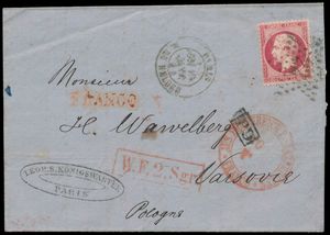 1864 N° 24 Napoléon dentelé 