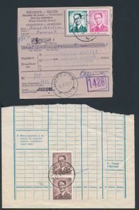 Zusammenstellung verschiedener, mit unterschiedlichen Werten frankierter Poststücke, einwandfrei/schön