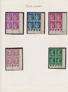 1934/1945 Verzameling coins datés (Yv. €424)