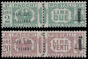 Pacchi Postali, n° 36/47 (n° 42 ontbreekt, cataloguswaarde €10), 
