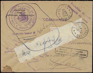 1920/1925 Accumulation of 20 letters relating to war damage (Dommages de Guerre), vf/f. 