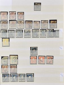 1850/2011 Verzameling in 4 insteekboeken, w.o. klassiek met veel diverse afstempelingen, reeksen Rotary, dagbladen, LP, TX, TG, zm/m