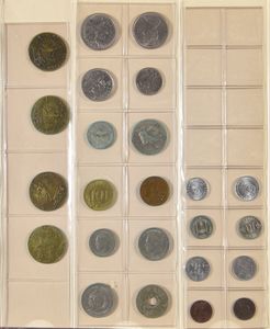 MUNTEN: België merendeel, met +/-340gr. zilver, in 2 klasseurtjes