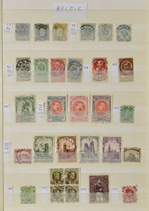 1869/2023 Verzameling vooral moderne periode in insteekboek, zm/m