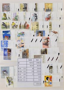 1963/2007 Voorraad nominaal in 5 boeken en 1 box, zm (Frankeerwaarde: €3.013)