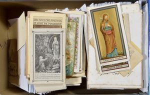 Cartes de prières de décès et de saints (classées par année à partir de 1846).