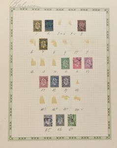 1879/1943 Verzameling in oude klemband, overwegend *, zm/m