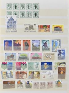 1851/2001 Samenstelling diverse uitgiften en nominaal in 6 insteekboeken + 2 lege Davo kaften, zm/m/ntz