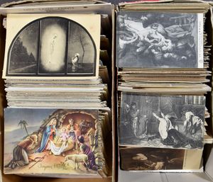 Diverse thema's en alle periodes, w.o. kunst (+/-500 stuks) en andere (+/-650 stuks) (Totaal: 1150 stuks)