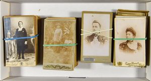 Oude foto's, visitekaart formaat (69 stuks)