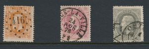 N° 30/36 Kleine verzameling met o.a. centrale afstempelingen en 