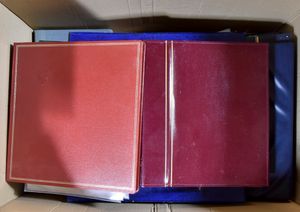 Diverse items, w.o. lege albums, ringmappen, mappen voor brieven en ZK
