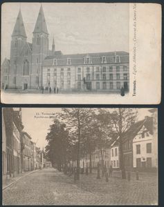 Dendermonde, black sister convent, great bridge, bridge over the Scheldt, Veemarkt, nice accumulation (4 items)