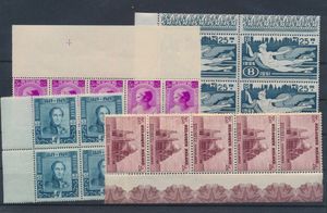 1922/2002 Interessante samenstelling met dubbels in gemengde kwaliteit, w.o. oorlogsjaren in hoeveelheden in omslagen, vellen en veldelen, BK, HK, boekjes, zm/m/ntz (Zeer hoge cataloguswaarde)