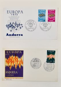 1961/1983 Ziemlich vollständig, u.a. Andorra 1972, Monaco BF 1874/1976, Portugal 1975, usw., einwandfrei.