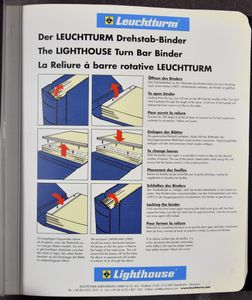 Leuchtturm, album België met cassette, zwart met bladen 2005 - 2011